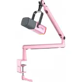 Fifine TAM8 Dynaaminen Mikrofoni &amp; Mikrofoniteline - Rosa