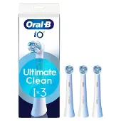 Oral-B iO Ultimate Clean 3 kpl -vaihtoharjaspäät, Valkoinen