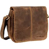 Greenburry Vintage Crossbody-laukku Nahka 20 cm Ruskea