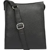 VOi Hirsch Flora Crossbody-laukku Nahka 24 cm Musta