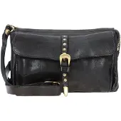 Campomaggi Crossbody-laukku Nahka 21 cm Musta