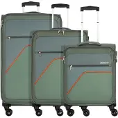 American Tourister Sky Surfer 4-pyöräinen Matkalaukkusetti 3-osainen Vihreä