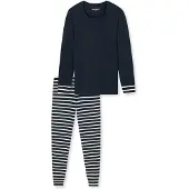 Schiesser Pyjama Long - Navy - L