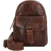Greenburry Rugged Crossbody-laukku Nahka 17 cm Ruskea