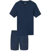 Schiesser Pyjama Short - Navy - XXL