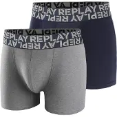 Replay Bokserishortsit marine / meleerattu harmaa