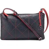 Mywalit Crossbody-laukku Nahka 25 cm Sininen