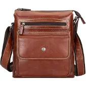 Jekyll & Hide Oxford Crossbody-laukku Nahka 29 cm Ruskea