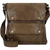 Campomaggi Crossbody-laukku Nahka 30 cm Oliivinvihreä