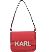 Karl Lagerfeld Letters Crossbody-laukku Nahka 24 cm Punainen