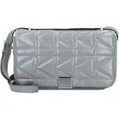 Karl Lagerfeld Weave Crossbody-laukku Nahka 27 cm Harmaa