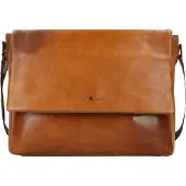 Green Burry Newport Lähettilaukku Nahka 35 cm Ruskea
