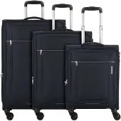 American Tourister Rampup 4-pyöräinen Matkalaukkusetti 3-osainen Sininen