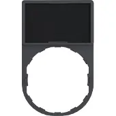 Schneider Electric ZBY6101 Skiltebærer Med plade (L x B) 50 mm x 30 mm Tom Sort, Rød 1 stk