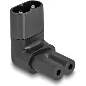 DeLOCK – Power Adapter IEC 60320 - C8 to C7, male / female, 2.5 A, 90° angled (80470)