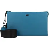 Braun Büffel Capri Crossbody-laukku RFID-suoja Nahka 23 cm Sininen