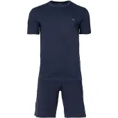Emporio Armani Lyhyt pyjama marine / harmaa