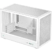 DeepCool CH260 WH, Micro Tower, PC, Valkoinen, mikro ATX, Mini-ATX, Mini-ITX, Akryylinitriilibutadieenistyreeni (ABS), SPCC, Karkaistu lasi, Pelaamine (R-CH260-WHNGM0-G-1)