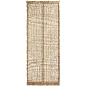 Ferm Living Athens Käsin kudottu juuttimatto 80x200 cm- Natural/Off-whi