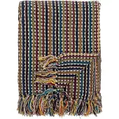 Bloomingville - Lazzario Plaid - Cotton - 160x130 cm - Blue