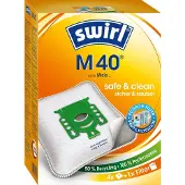 Swirl – Staubsaugerbeutel M40 EcoPor (4 Beutel, 1 Abluftfilter) (179374)