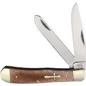 Frost Cutlery Trapper Brown Smooth Bone