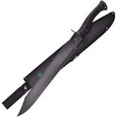 Frost Cutlery Black Rubberized Handle Black