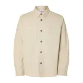 Selected Slhtravis Twill Overshirt Ls Noos - Cream - S