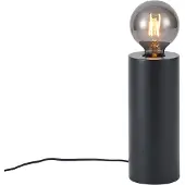 QAZQA Moderni pöytävalaisin musta 24cm - Cylinder
