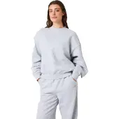 Björn Borg Women's Studio Oversized Sweatshirt Light Grey Melange Pitkähihaiset paidat L