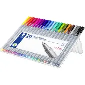 Staedtler Fineliner Triplus -kuitukärkikynä 0,3mm, 20 eri väriä