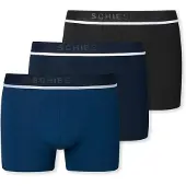 Schiesser 3-Pack Shorts With Woven Elastic Waistband, Multi-Colored - 95/5 - Multi/patterned - XXL