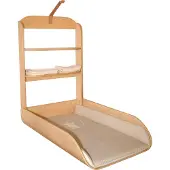 Roba Wooden Wall-Mounted Changing Shelf - Beige - 85X 49X 76.5CM
