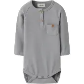 Lil´ Atelier Nbmluno Ls Slim Body Lil - Grey - 68