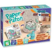 Strigo Paper Patch decoupage-set - Ask med en kattunge