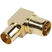 Vivanco Angled 90° Antenna Connector Gold