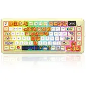 Redragon K708GF-RGB-PRO Flekact PRO ART keyboard - Pelinäppäimistö - Englanti (US) - Keltainen