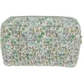 Bon Dep Pouch Square MW Liberty Poppy And Daisy Teal