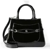 Etienne aigner Cavallo Käsilaukku Nahka 28 cm Musta