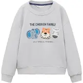 Mango Sweatshirt With Embroidered Animals - Cream - 5-6