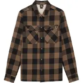 Dickies Men's Sherpa Lined Sacramento Mushroom Pitkähihaiset kauluspaidat S