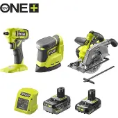 Ryobi R18CK3G-242G 18V ONE+ akkukonesarja