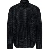 Only & Sons Onsbarney Rlx Check Ls Shirt Cf - Black - M