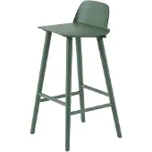 Muuto , Nerd baarituoli 75 cm - metallisen jalkatuen kanssa - Green