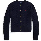 Ralph Lauren for woman. 211972104004 Navy wool and cashmere cardigan (XS), Casual, Classic