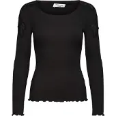 Rosemunde Rwbaybay Ls Lace T-Shirt - Black - XS