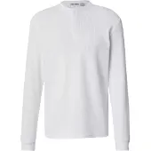 Only & Sons Onstobie Reg Ls Henley Tee Noos - White - XS