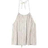 Pull&Bear Toppi ecru / tummanharmaa