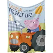 Gurli Gris Fleece Plaid Peppa Pig Pep 036 - Multi/patterned - 100X140CM