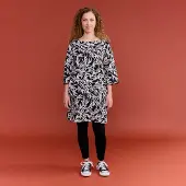 Finlayson Salava tunika Musta / Luonnonvalkoinen
